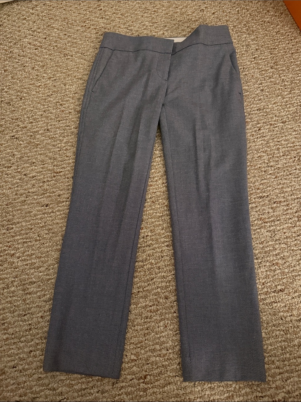 LOFT Petites Marisa Slacks, blue/white